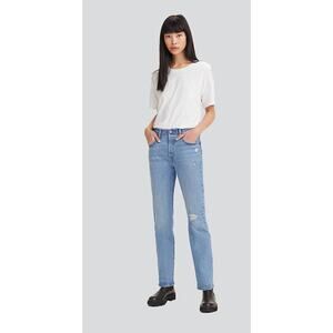 Levi’s 501 High Rise Straight Leg Mom Jeans